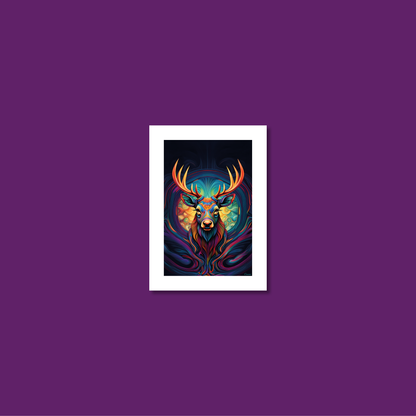 ABSTRACT STAG **UNFRAMED ART PRINT**