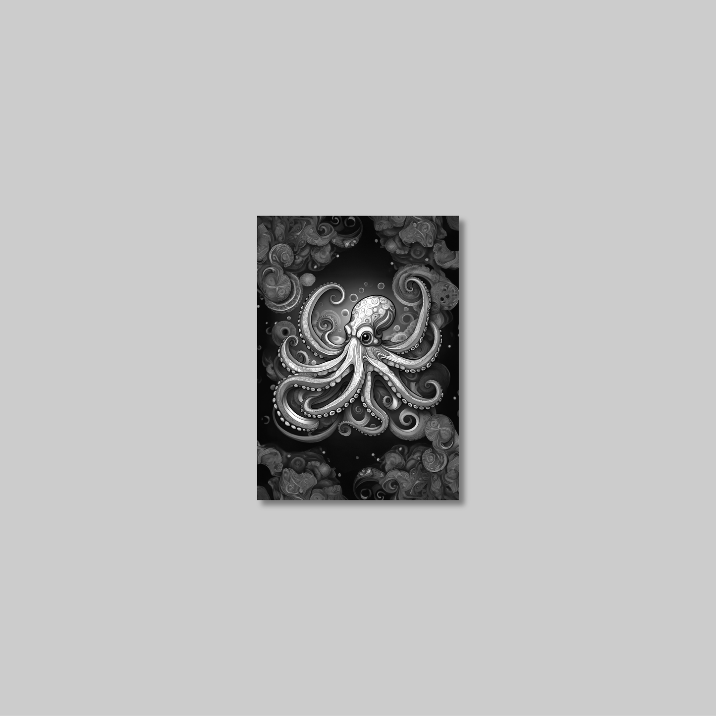 ABSTRACT OCTOPUS **UNFRAMED ART PRINT**