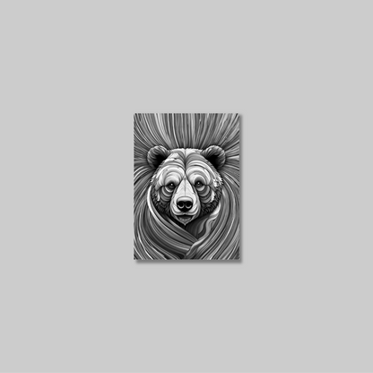 ABSTRACT BEAR **UNFRAMED ART PRINT**