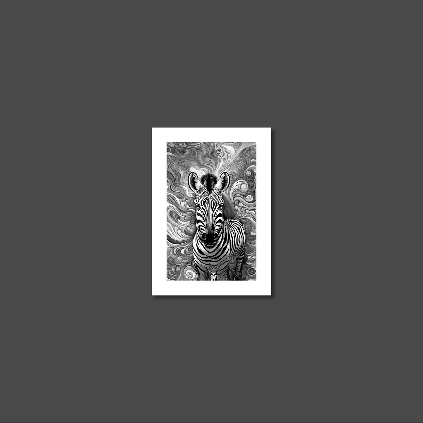 ABSTRACT ZEBRA **UNFRAMED ART PRINT**