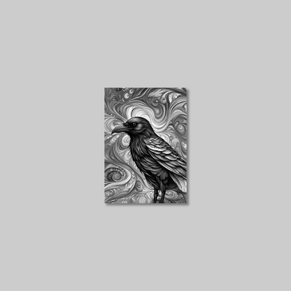 ABSTRACT CROW **UNFRAMED ART PRINT**