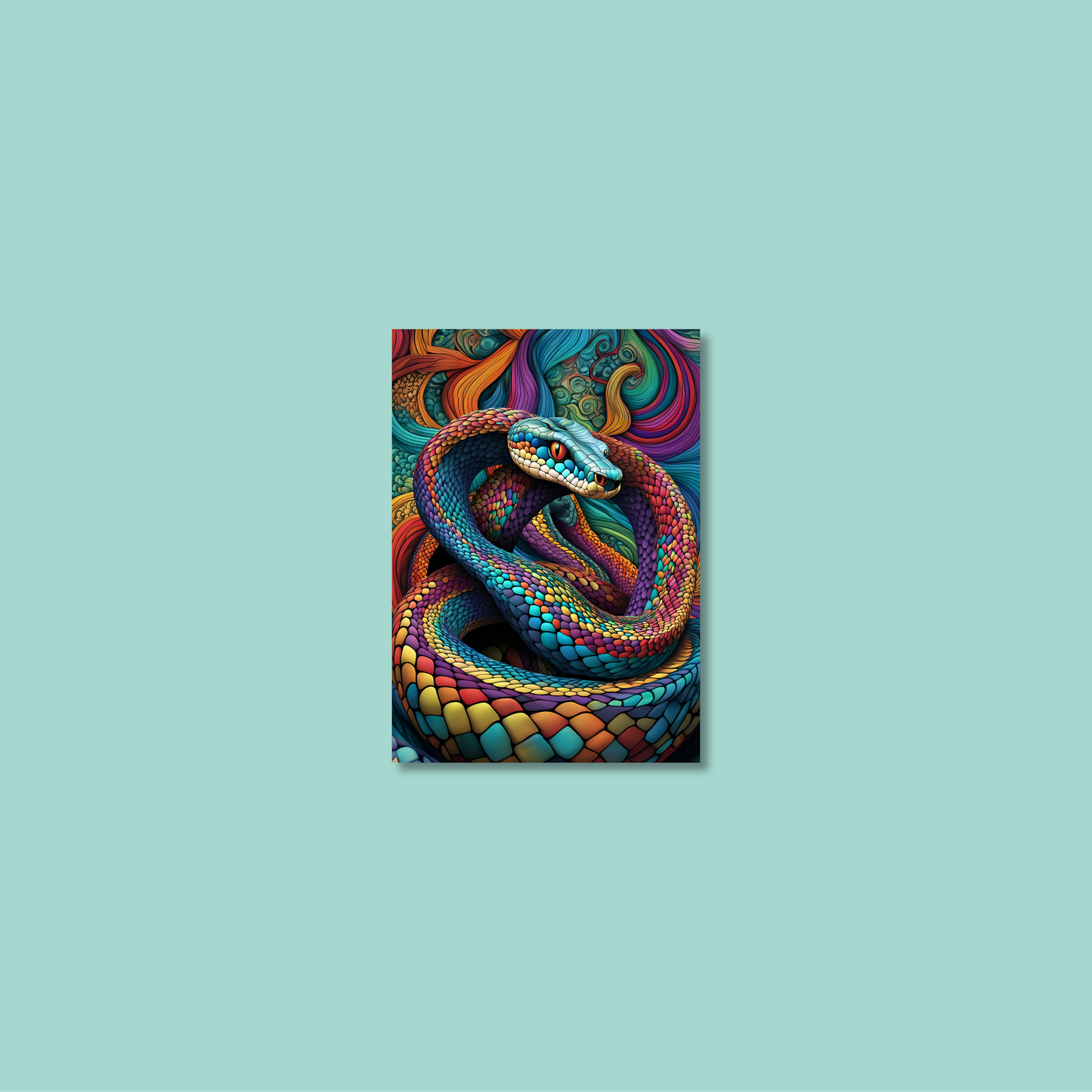 ABSTRACT COBRA **UNFRAMED ART PRINT**