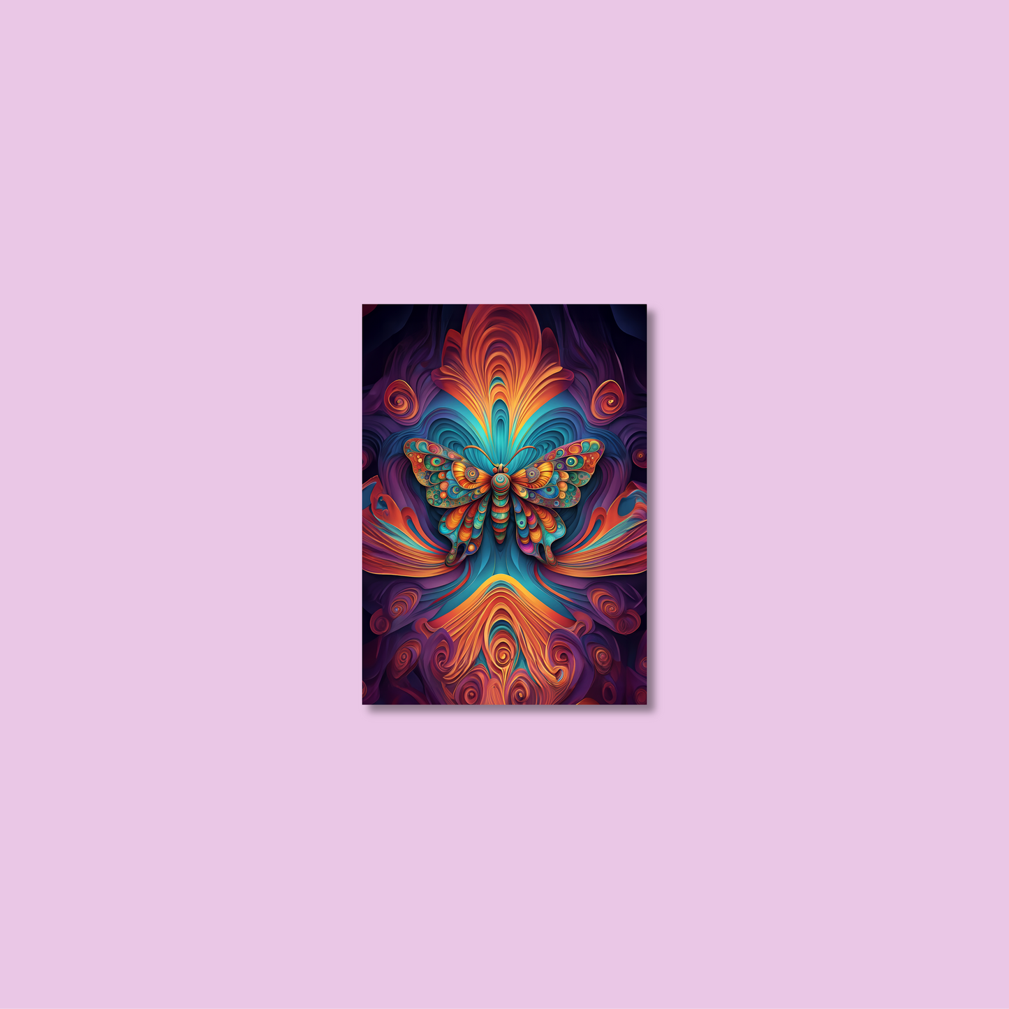 ABSTRACT BUTTERFLY **UNFRAMED ART PRINT**