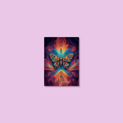 ABSTRACT BUTTERFLY **UNFRAMED ART PRINT**