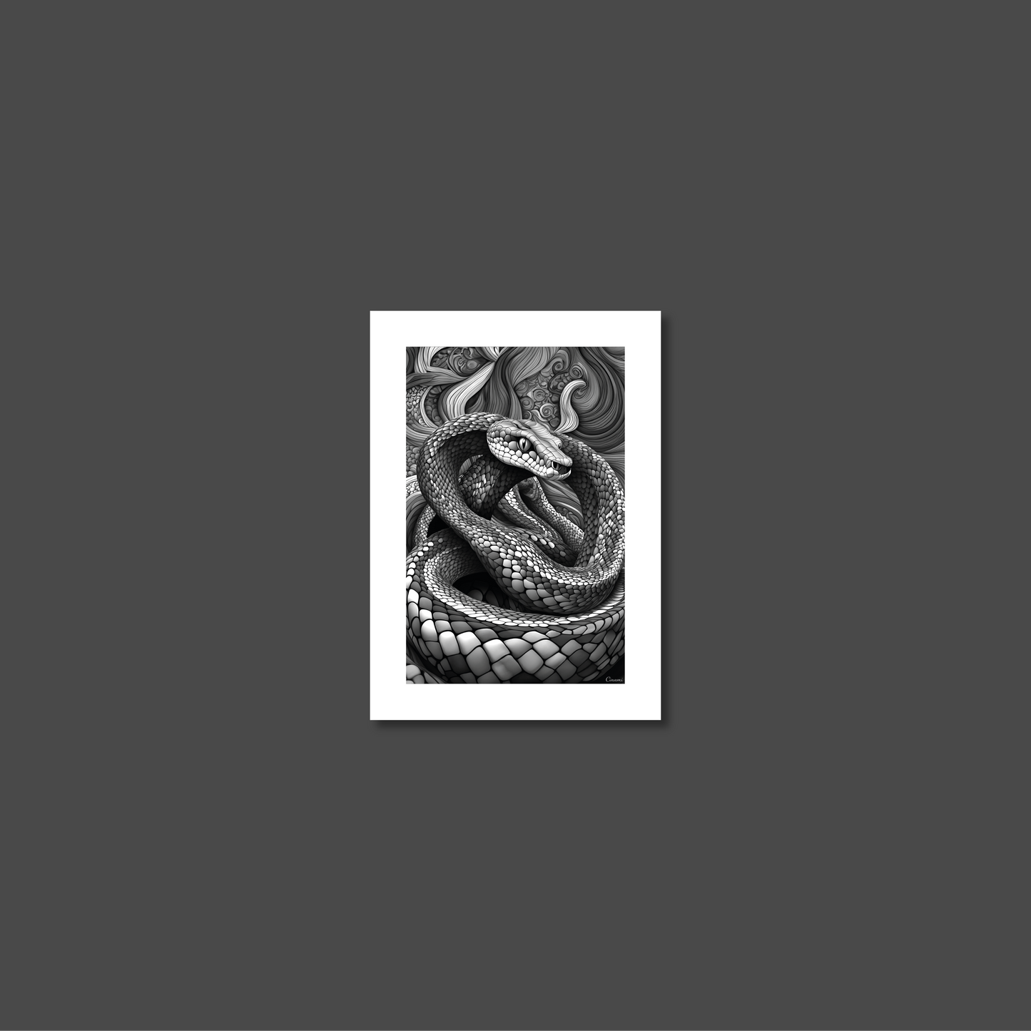 ABSTRACT COBRA **UNFRAMED ART PRINT**