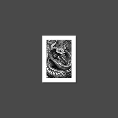 ABSTRACT COBRA **UNFRAMED ART PRINT**