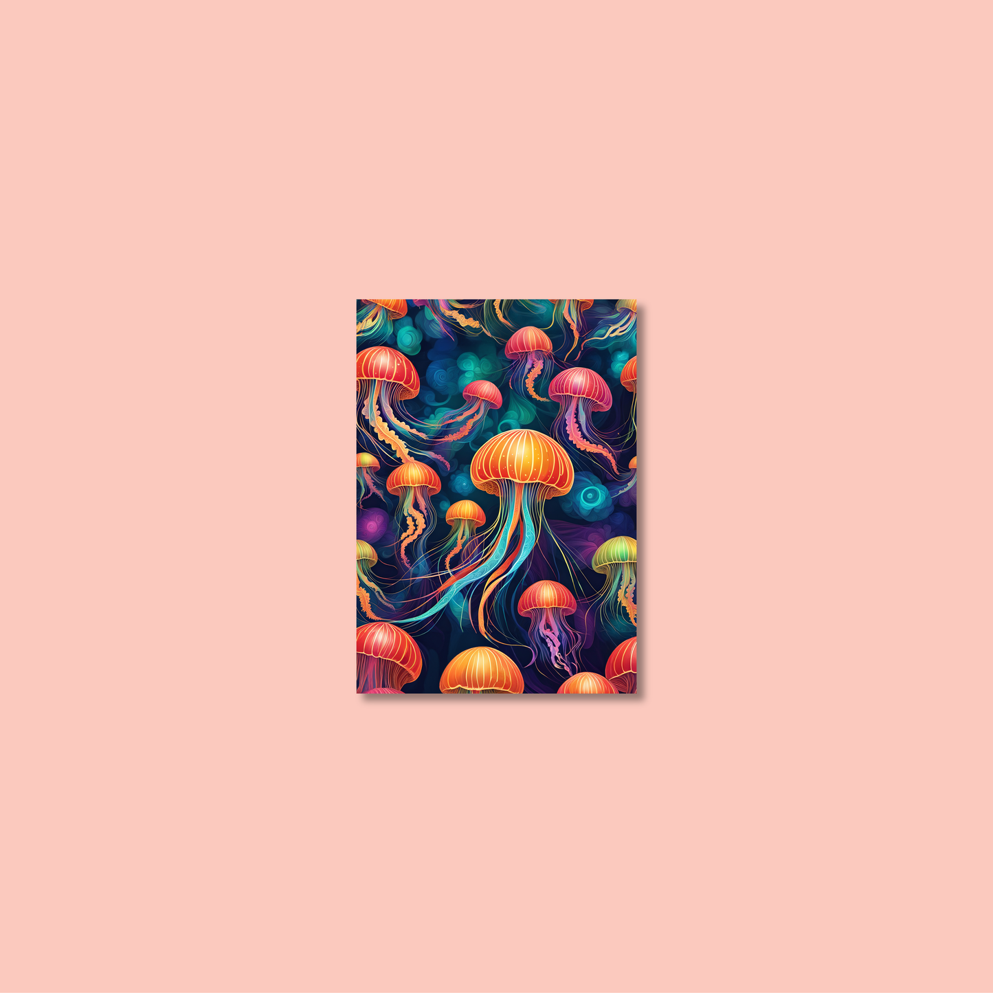 ABSTRACT JELLYFISH **UNFRAMED ART PRINT**