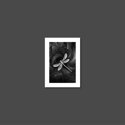 ABSTRACT DRAGONFLY **UNFRAMED ART PRINT**