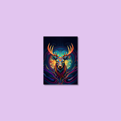 ABSTRACT STAG **UNFRAMED ART PRINT**