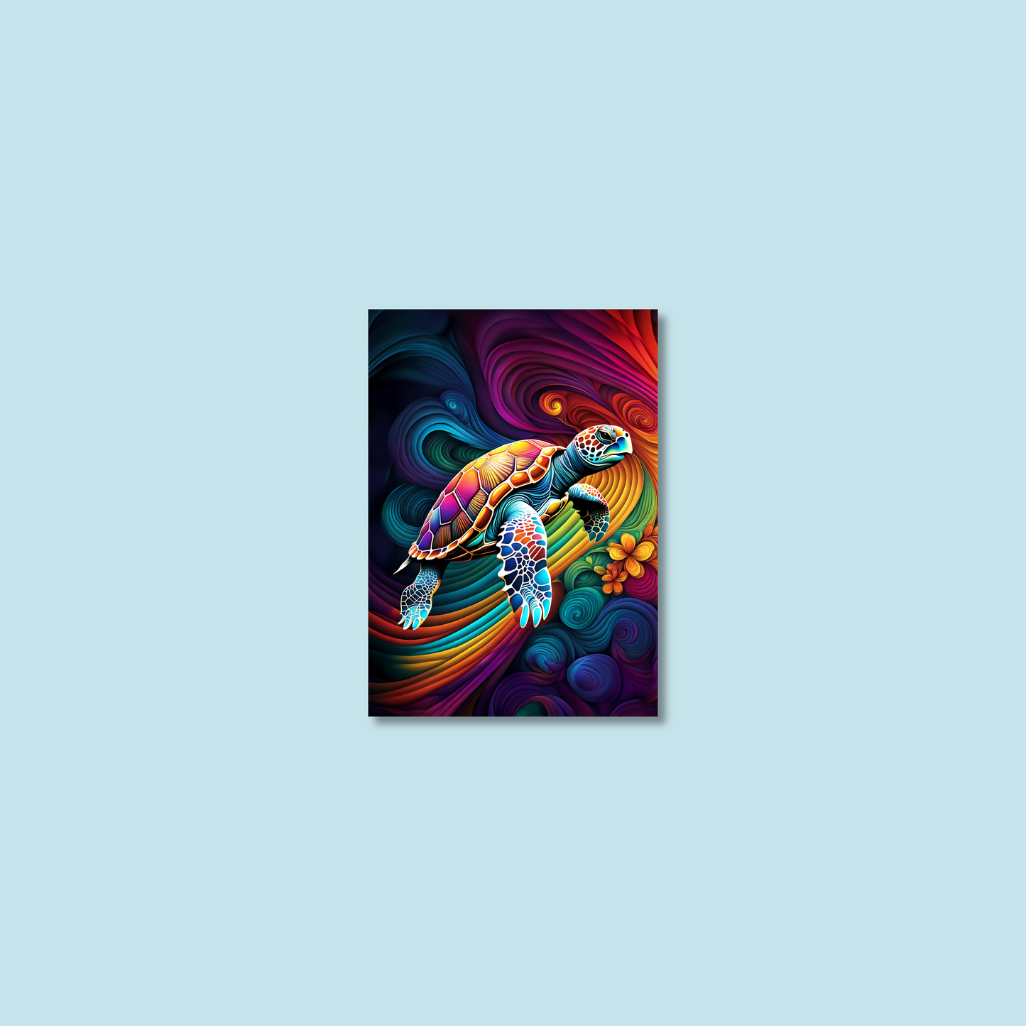 ABSTRACT TURTLE **UNFRAMED ART PRINT**