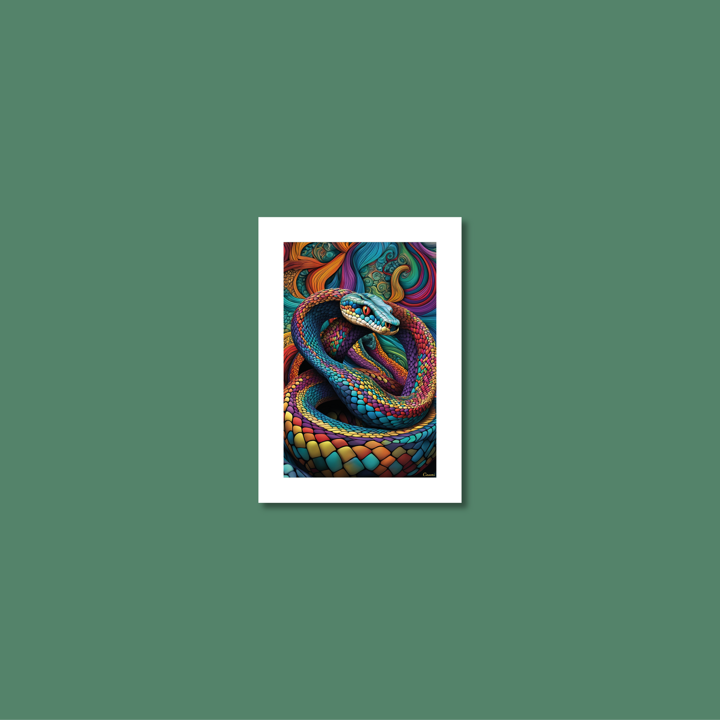 ABSTRACT COBRA **UNFRAMED ART PRINT**