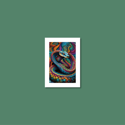 ABSTRACT COBRA **UNFRAMED ART PRINT**