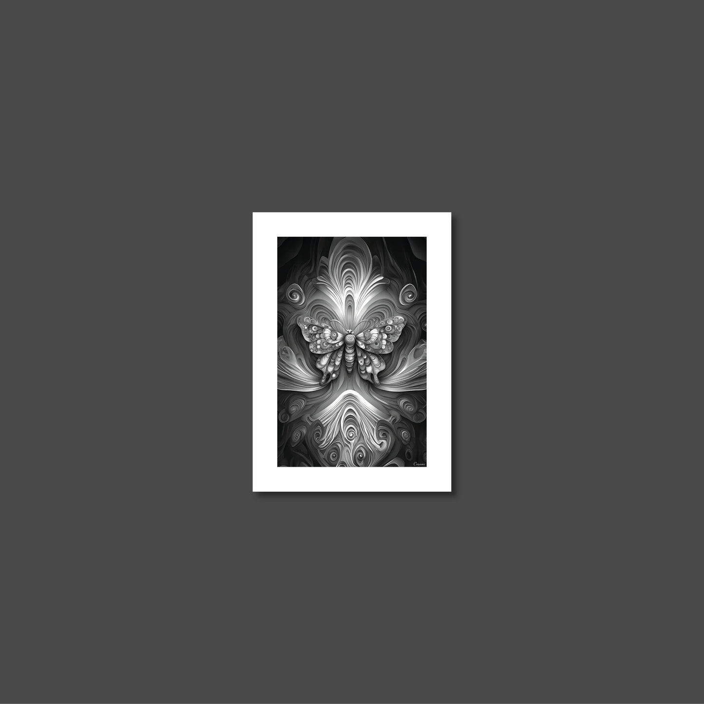 ABSTRACT BUTTERFLY **UNFRAMED ART PRINT**