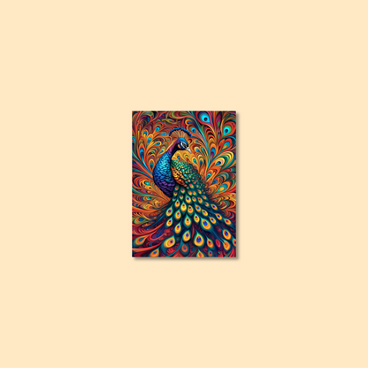 ABSTRACT PEACOCK **UNFRAMED ART PRINT**