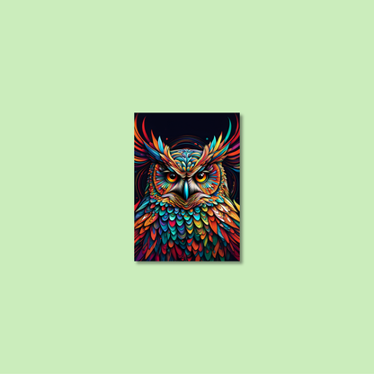 ABSTRACT OWL **UNFRAMED ART PRINT**