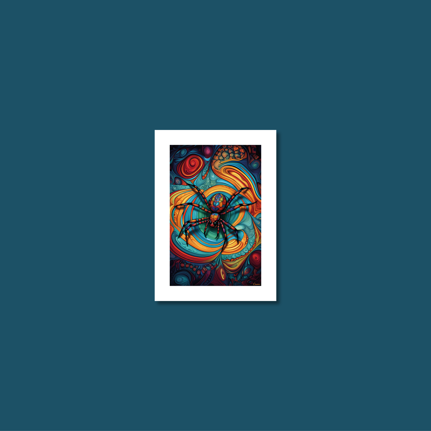 ABSTRACT SPIDER **UNFRAMED ART PRINT**