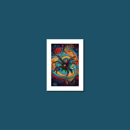 ABSTRACT SPIDER **UNFRAMED ART PRINT**