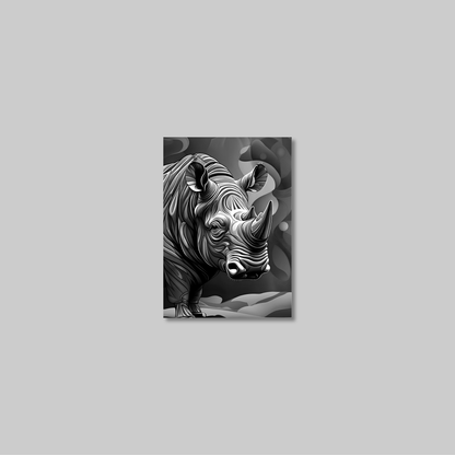 ABSTRACT RHINO **UNFRAMED ART PRINT**