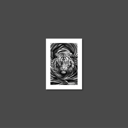 ABSTRACT TIGER **UNFRAMED ART PRINT**