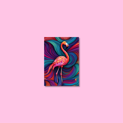 ABSTRACT FLAMINGO **UNFRAMED ART PRINT**