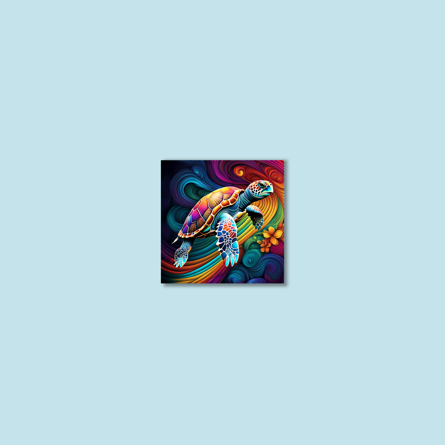 ABSTRACT TURTLE **UNFRAMED ART PRINT**