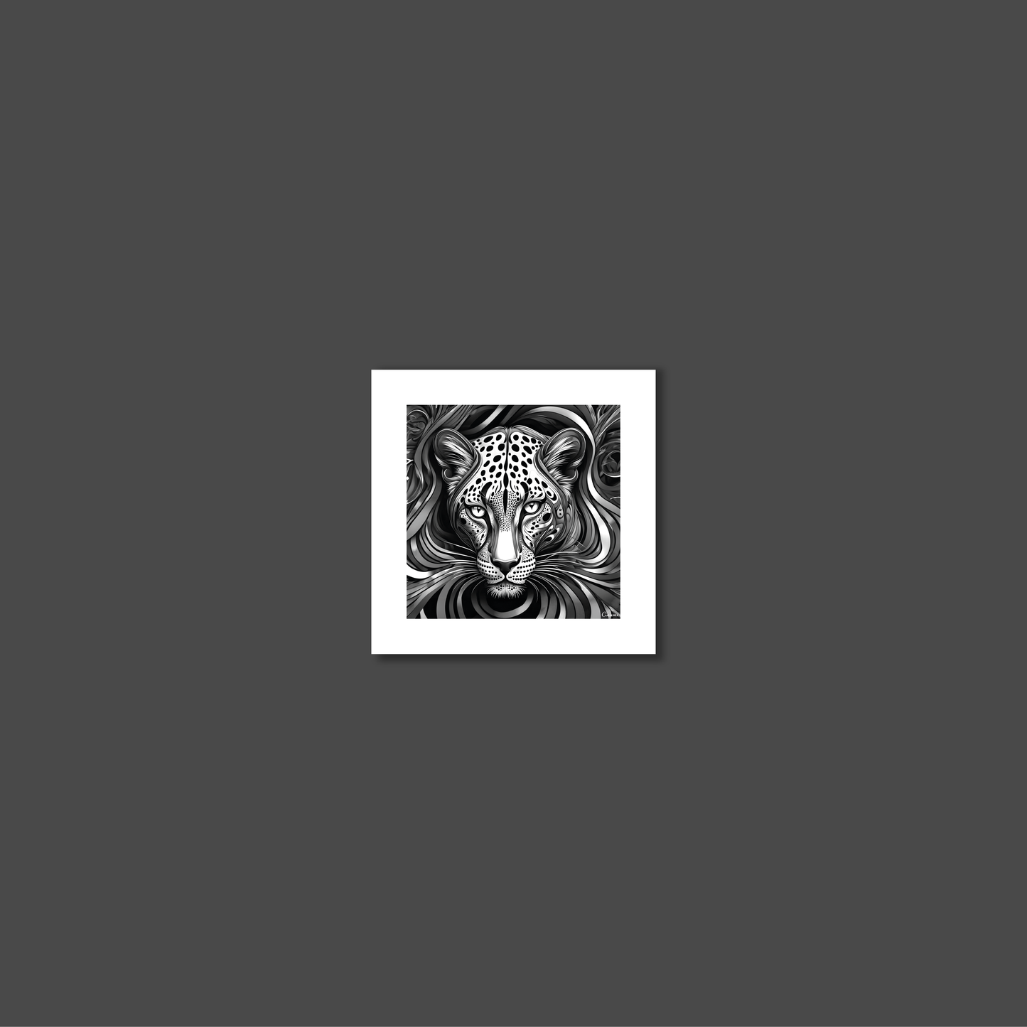 ABSTRACT LEOPARD **UNFRAMED ART PRINT**