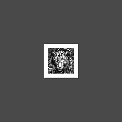 ABSTRACT LEOPARD **UNFRAMED ART PRINT**