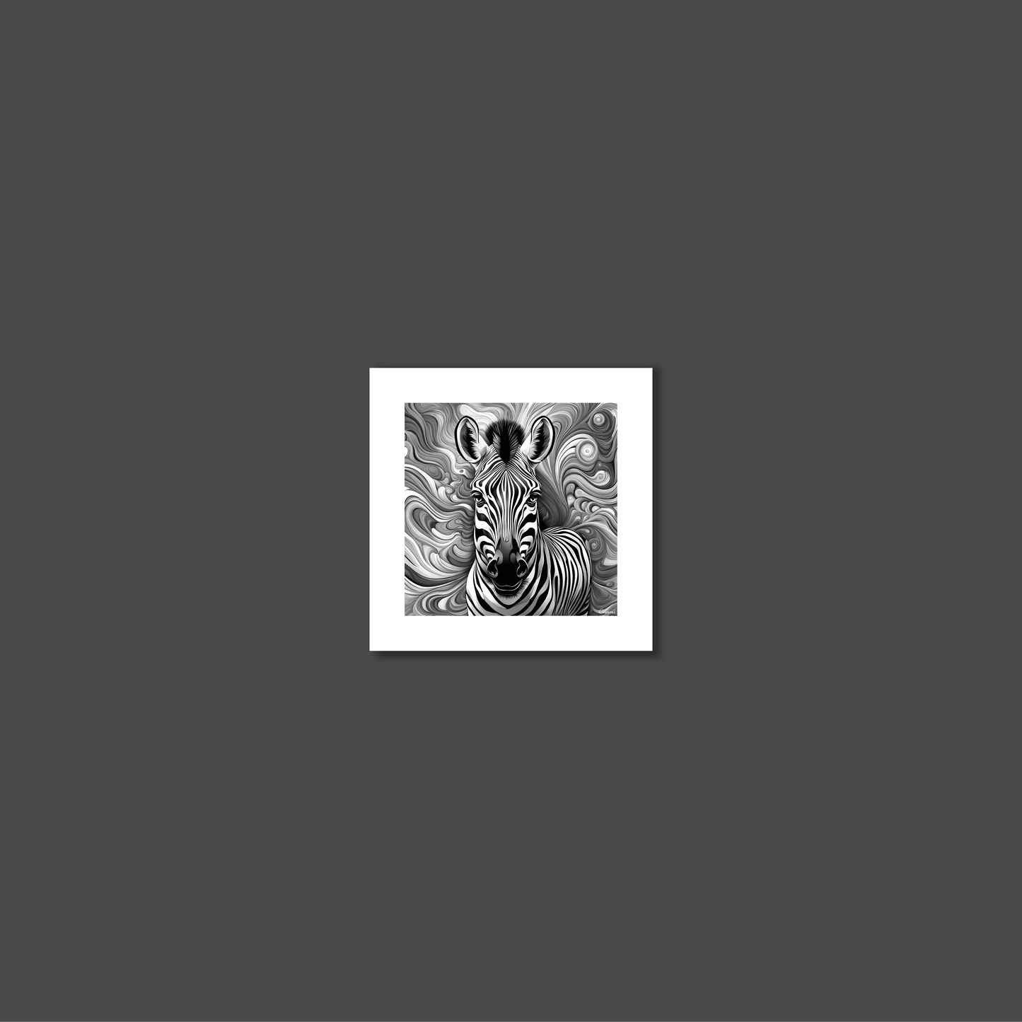 ABSTRACT ZEBRA **UNFRAMED ART PRINT**