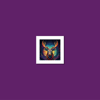 ABSTRACT STAG **UNFRAMED ART PRINT**