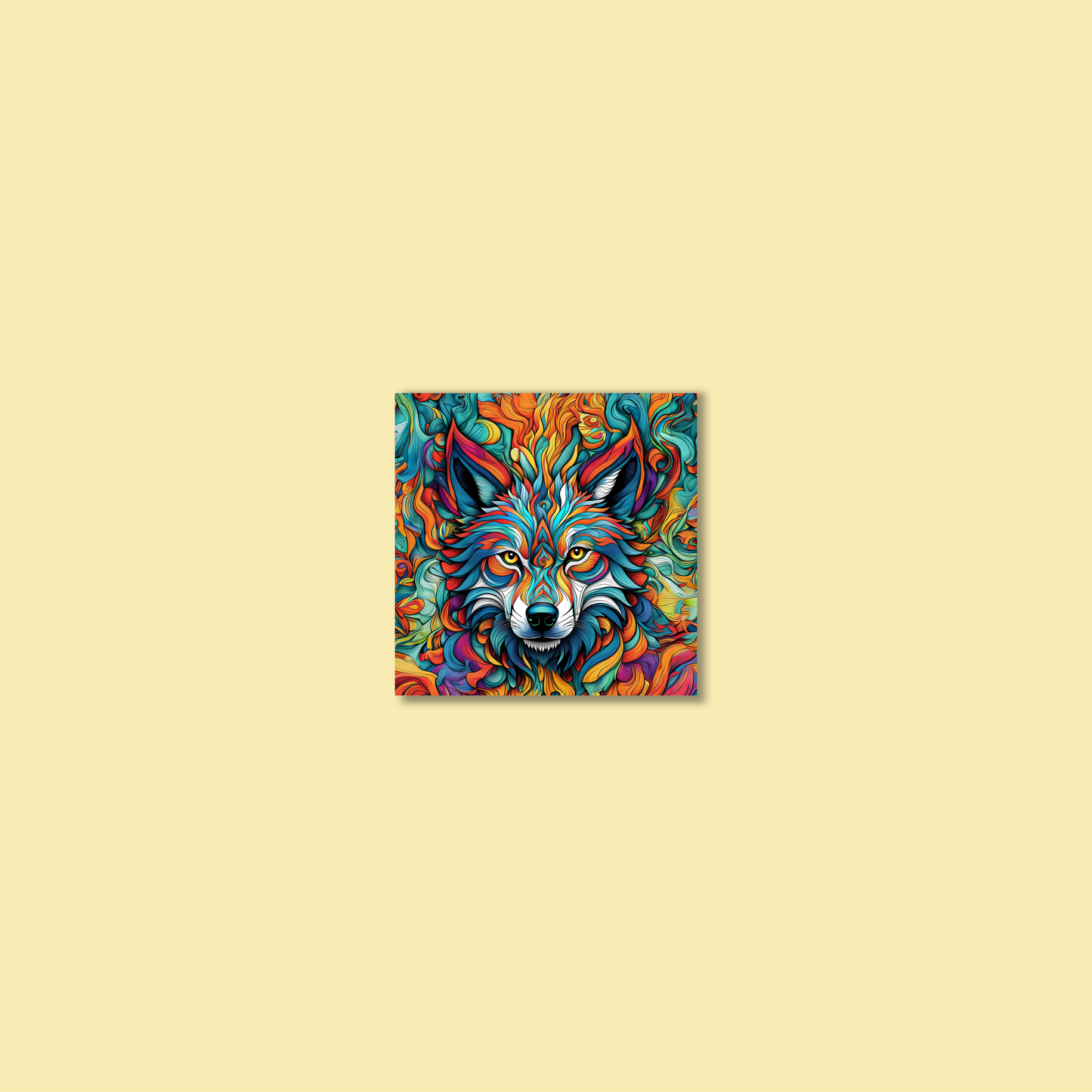 ABSTRACT WOLF **UNFRAMED ART PRINT**