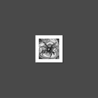 ABSTRACT SPIDER **UNFRAMED ART PRINT**