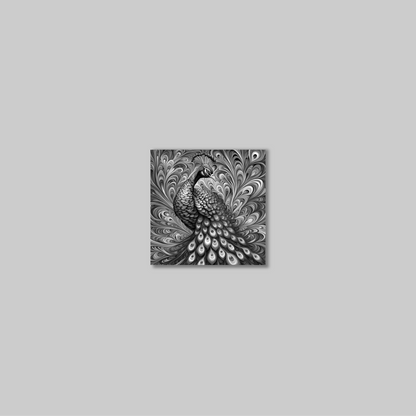 ABSTRACT PEACOCK **UNFRAMED ART PRINT**