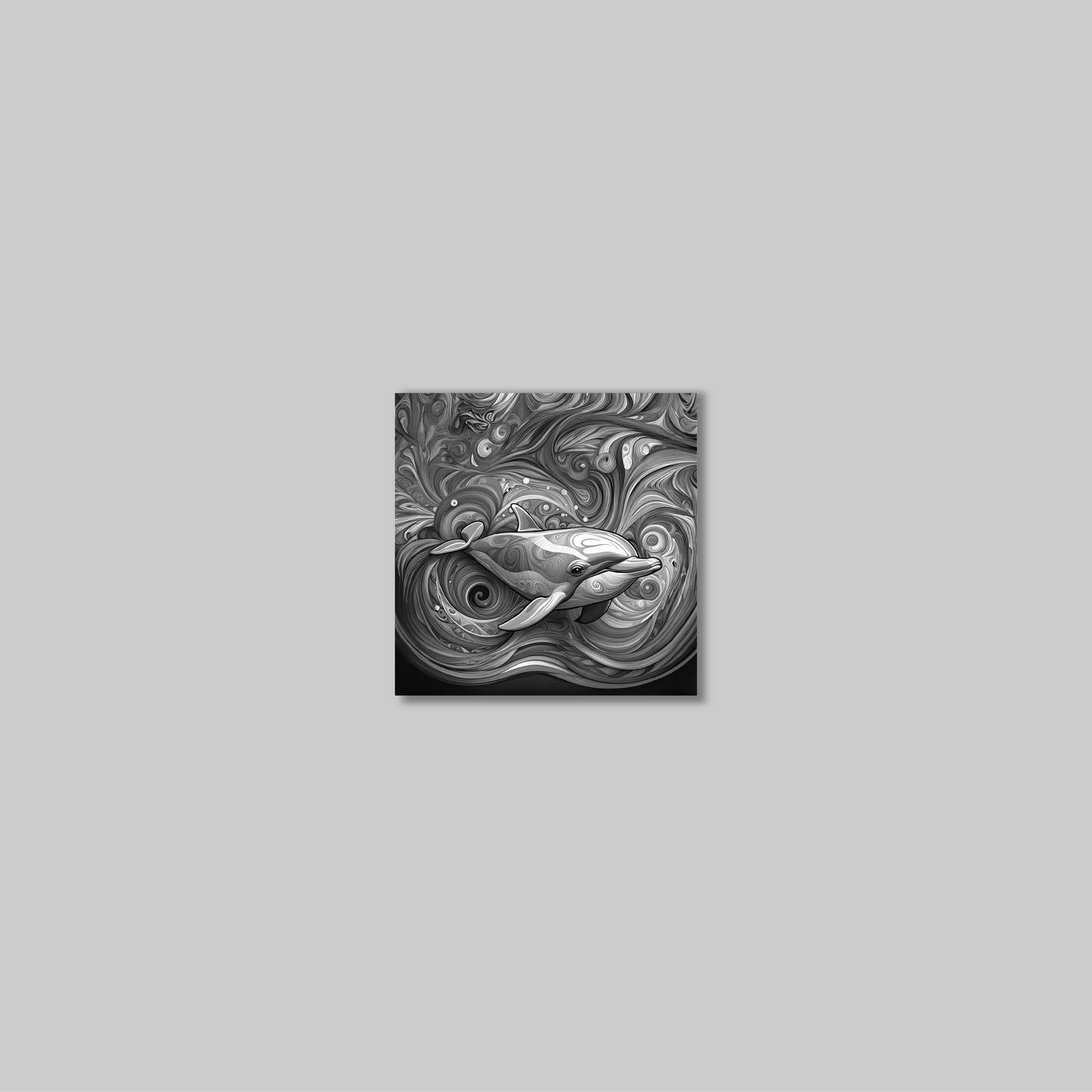 ABSTRACT DOLPHIN **UNFRAMED ART PRINT**