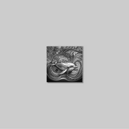 ABSTRACT DOLPHIN **UNFRAMED ART PRINT**