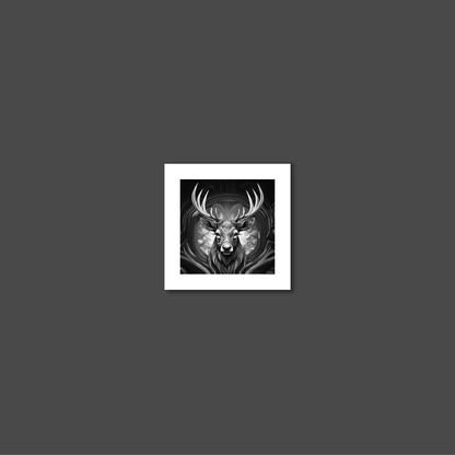 ABSTRACT STAG **UNFRAMED ART PRINT**