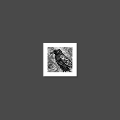 ABSTRACT CROW **UNFRAMED ART PRINT**