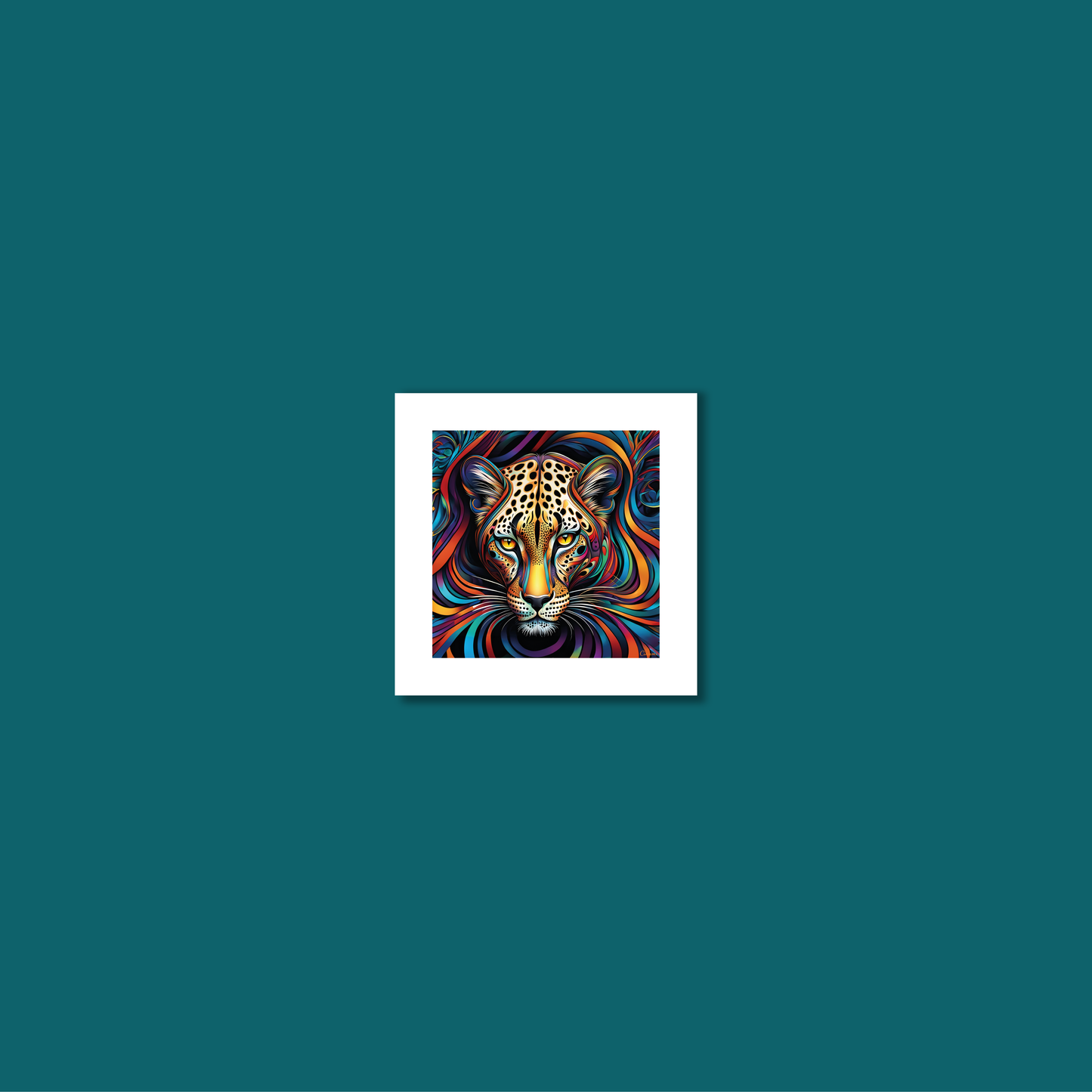 ABSTRACT LEOPARD **UNFRAMED ART PRINT**