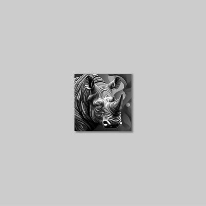 ABSTRACT RHINO **UNFRAMED ART PRINT**