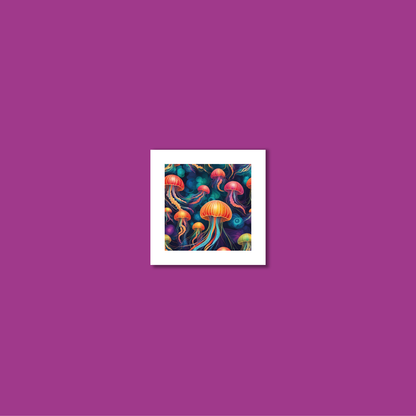 ABSTRACT JELLYFISH **UNFRAMED ART PRINT**