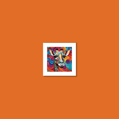 ABSTRACT GIRAFFE **UNFRAMED ART PRINT**
