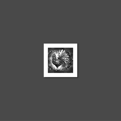 ABSTRACT COCKEREL **UNFRAMED ART PRINT**