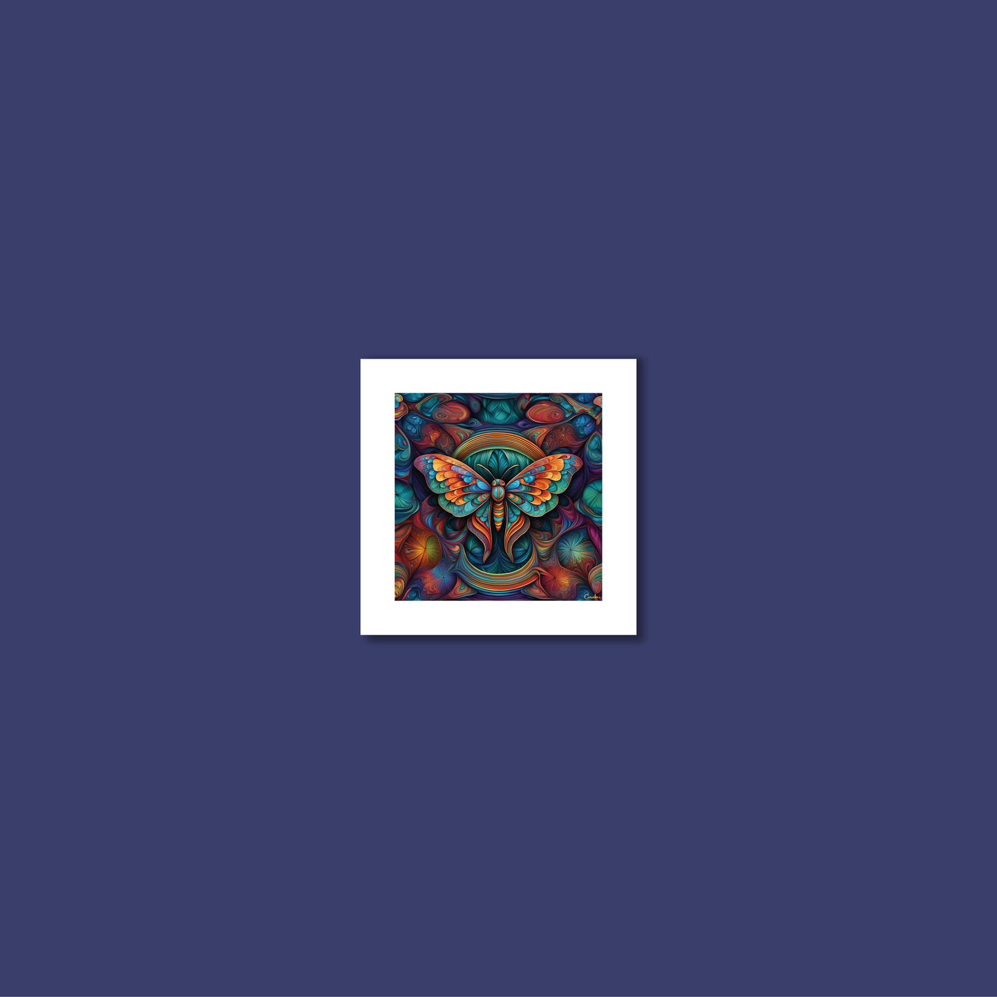 ABSTRACT MOTH **UNFRAMED ART PRINT**