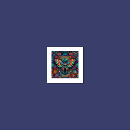 ABSTRACT MOTH **UNFRAMED ART PRINT**
