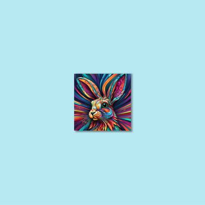 ABSTRACT RABBIT **UNFRAMED ART PRINT**
