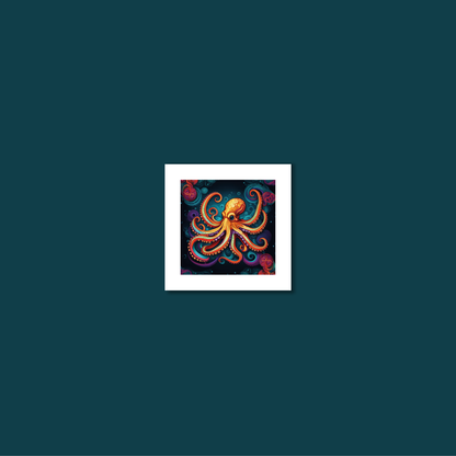 ABSTRACT OCTOPUS **UNFRAMED ART PRINT**