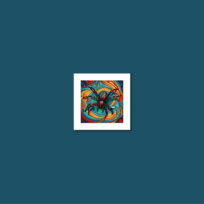 ABSTRACT SPIDER **UNFRAMED ART PRINT**