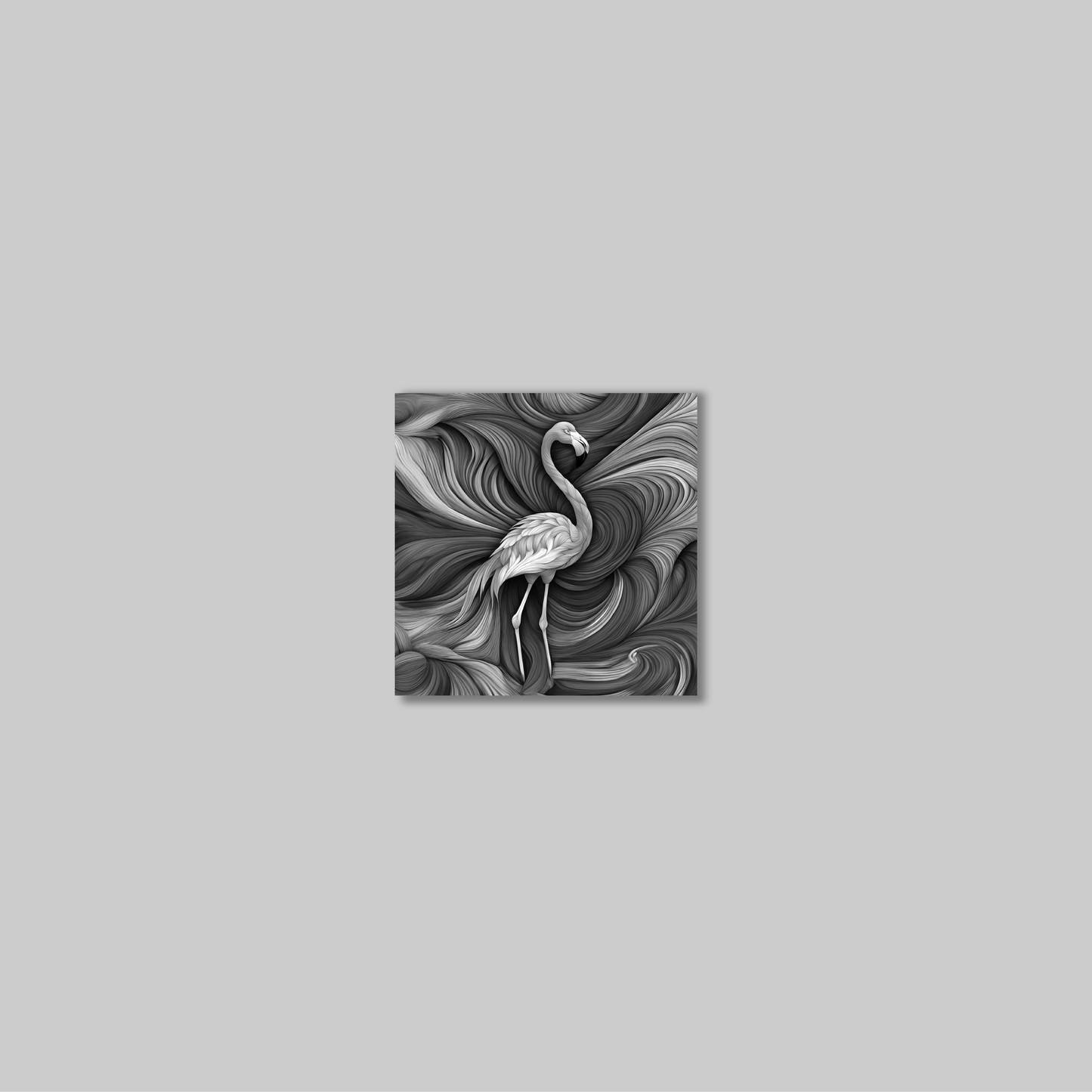 ABSTRACT FLAMINGO **UNFRAMED ART PRINT**