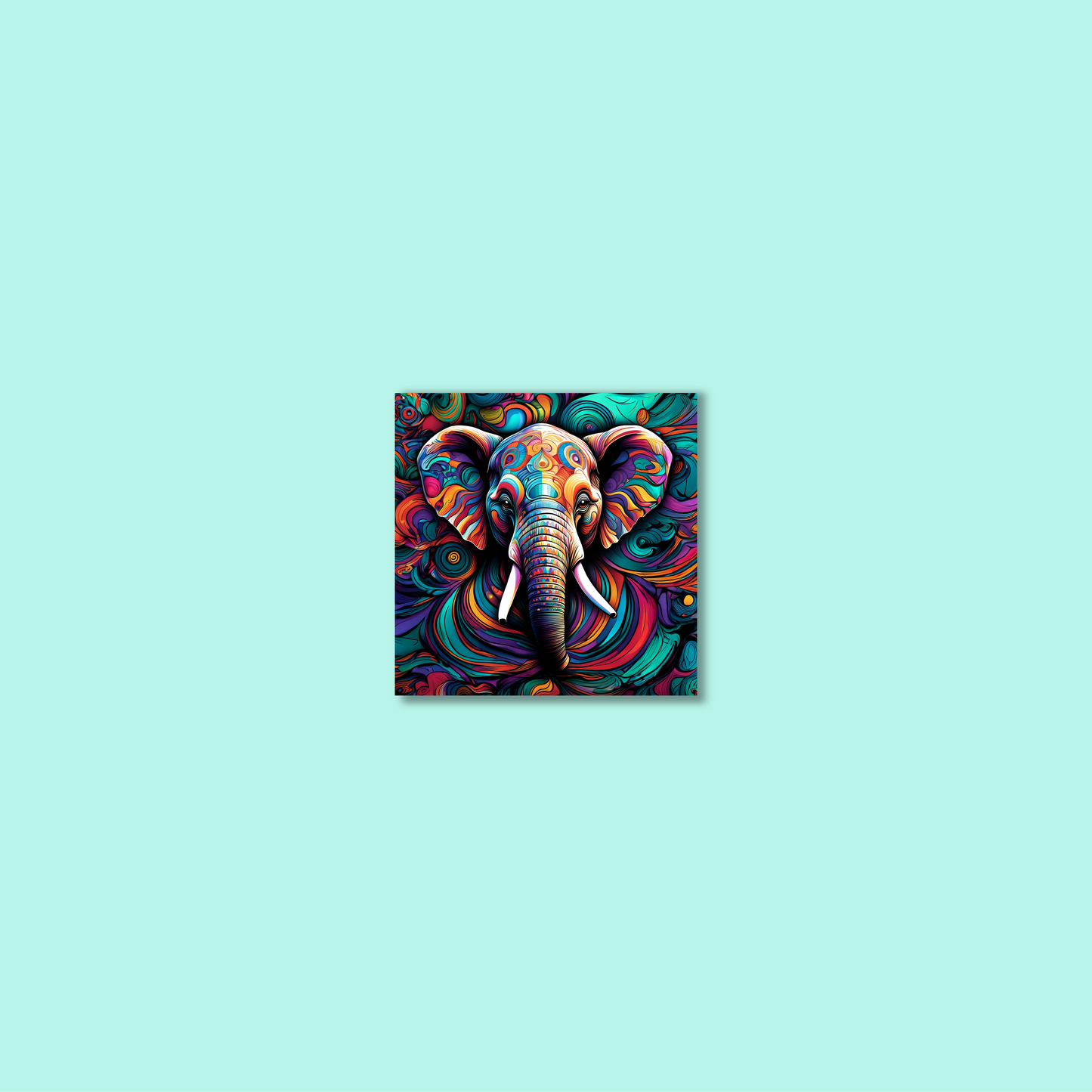 ABSTRACT ELEPHANT **UNFRAMED ART PRINT**