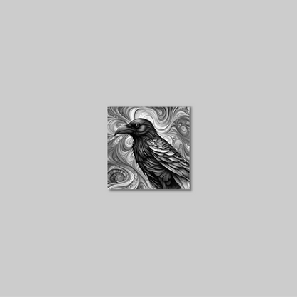 ABSTRACT CROW **UNFRAMED ART PRINT**
