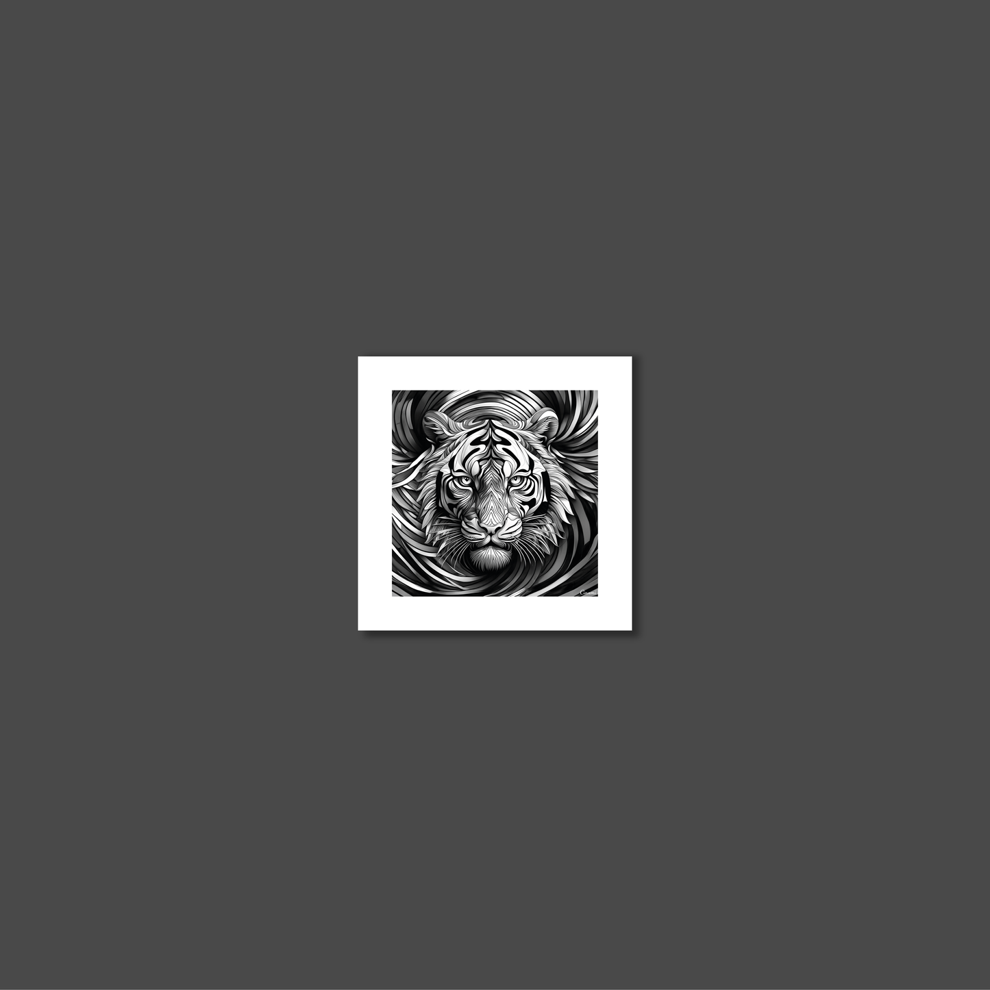 ABSTRACT TIGER **UNFRAMED ART PRINT**
